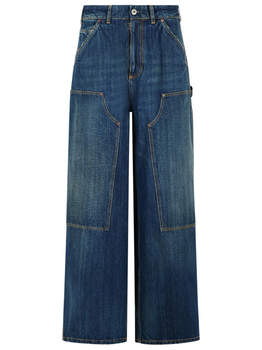 Maison Margiela Carpenter' Blue Cotton Jeans