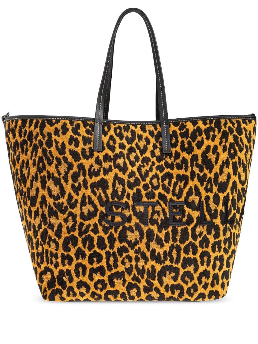 Stella Mccartney Eco-Friendly Leopard Print Tote Bag