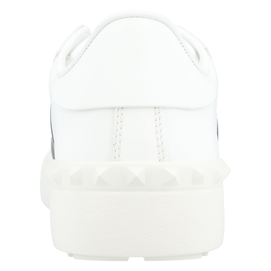 Valentino Calfskin Sneakers With Contrasting Bands And Rubber Studs