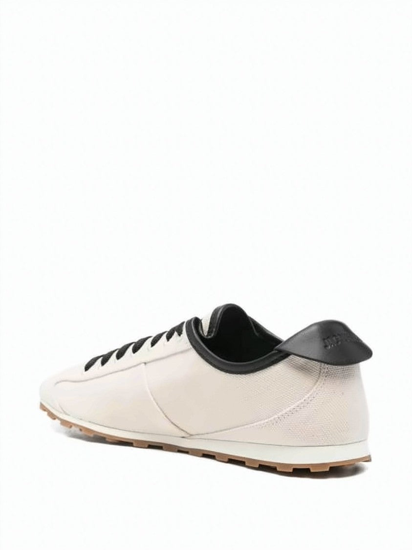 Jacquemus Low-Profile Canvas Sneakers With Textured Outsole
