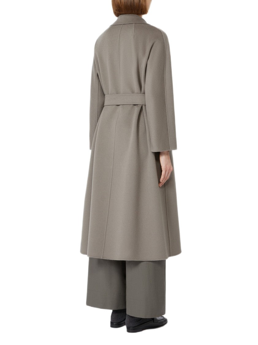 Max Mara Midi-Length Wool Coat With Notch Lapel