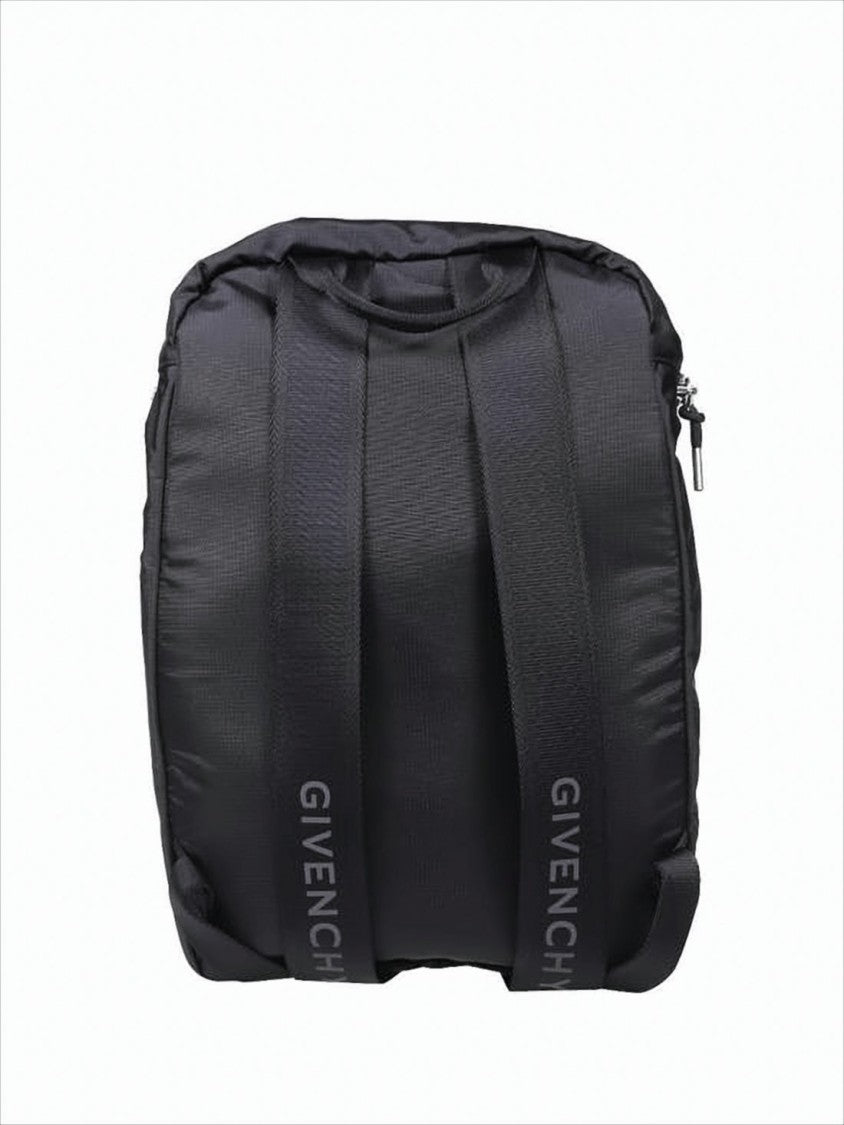 Givenchy Compact Black Backpack With Calf Leather Accents