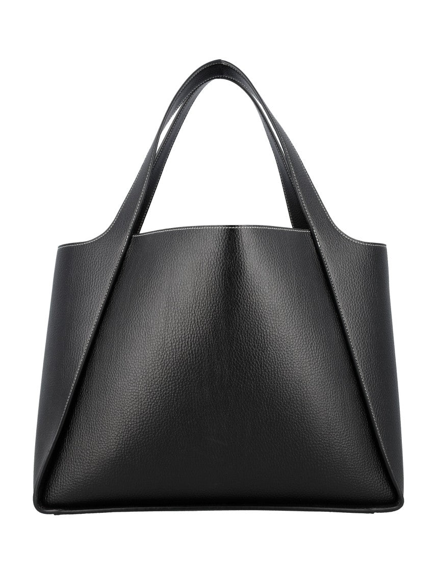 Stella Mccartney Logo Tote Bag Embossed Grainy Alter Mat