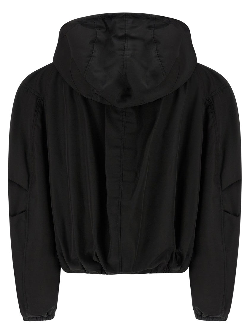 The Attico Maxi Hood Bomber Jacket