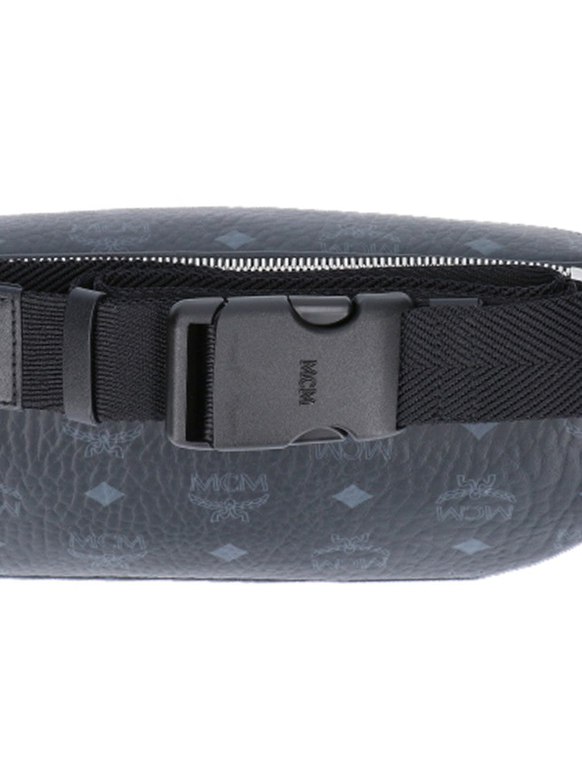 Mcm "Fursten" Bum Bag, In Blue "Visetos" Fabric