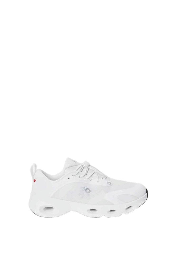 Loewe Sleek White Sneakers With Cut-Out Rubber Sole
