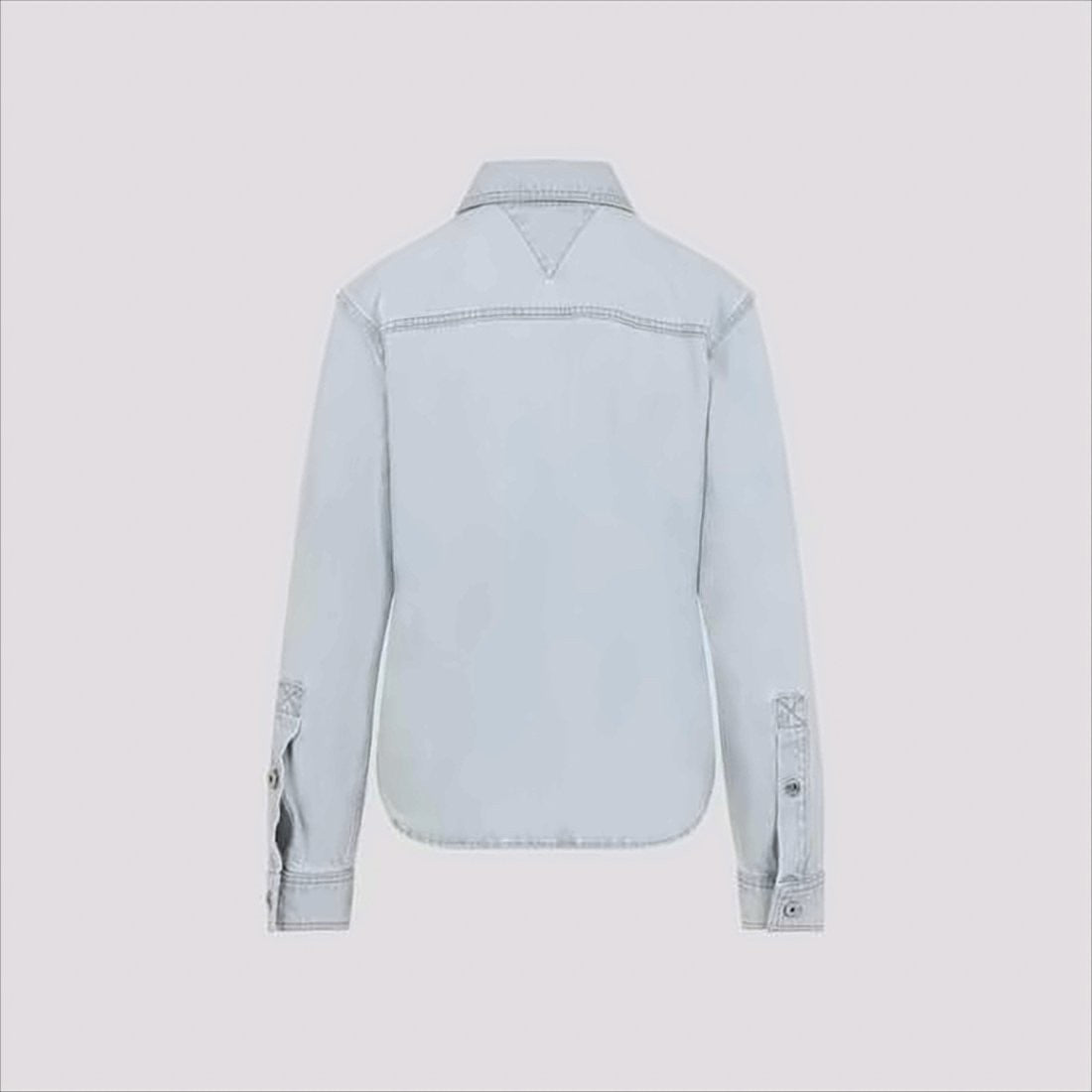 Bottega Veneta Light-Wash Denim Shirt With Classic Collar