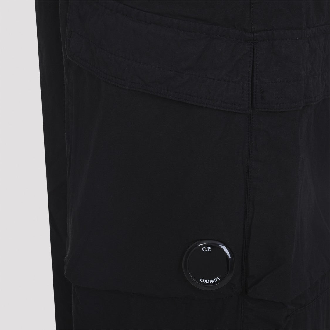 C.P. Company Wide-Leg Casual Trousers With Utility Pocket And Distinctive Lens
