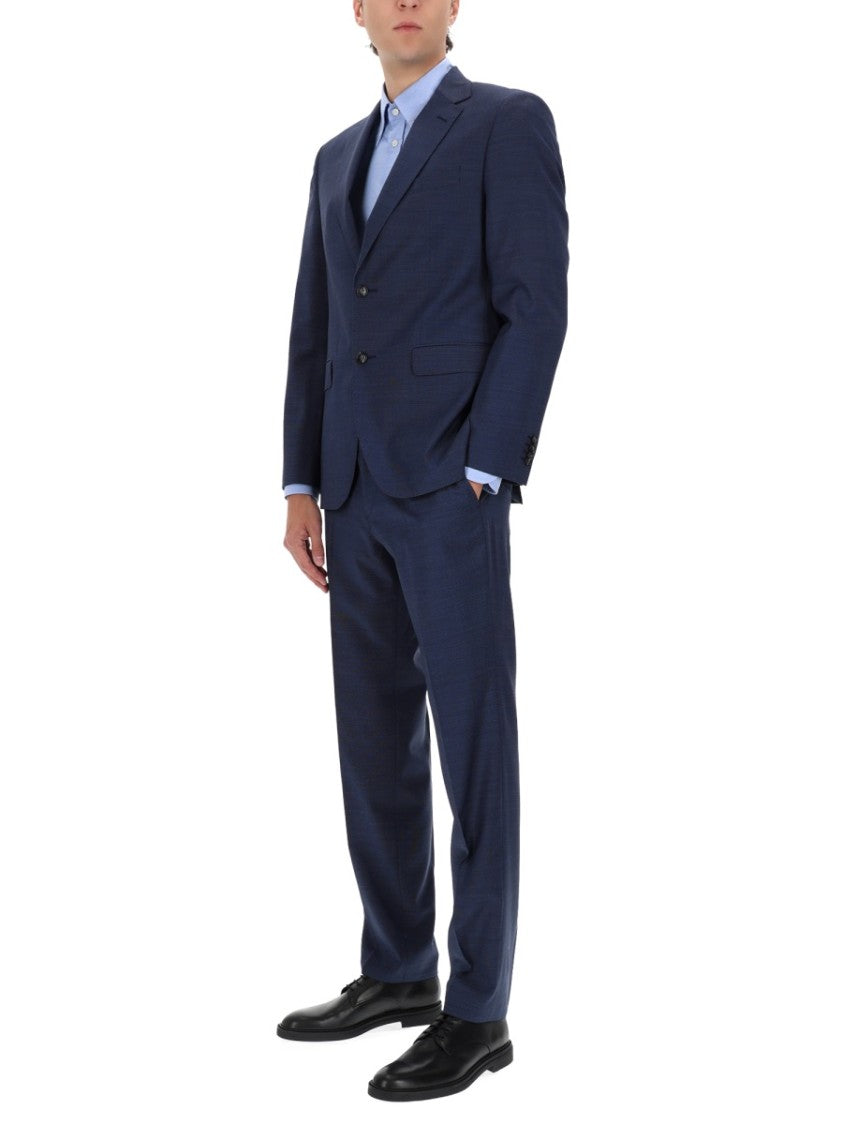 Boss Navy Blue Jeckson Virgin Wool Suit