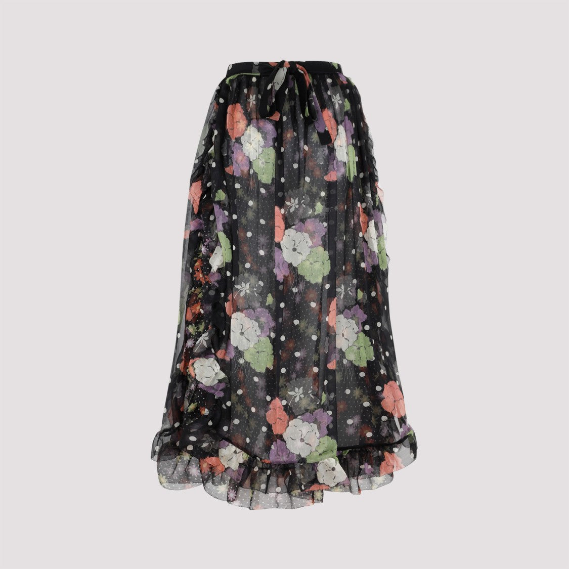 Etro Black Silk Skirt