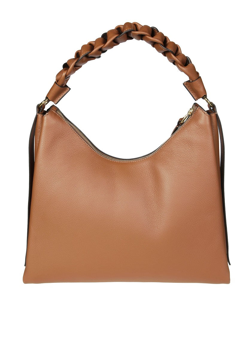 Coccinelle Large Handbag In Soft Double Leather