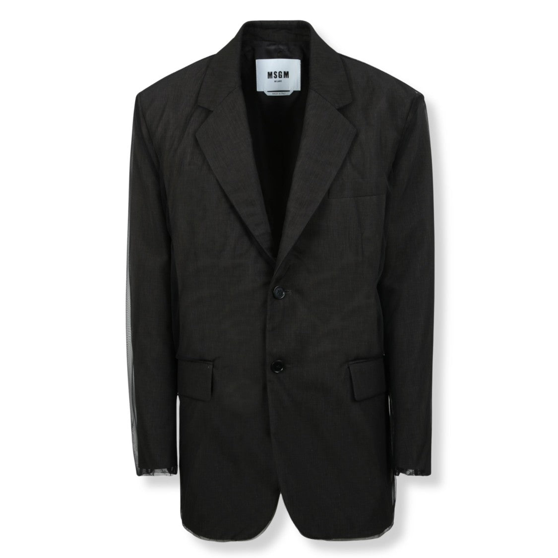 Msgm Contemporary Women's Jacket With Structured Silhouette And Minimalist Detailing