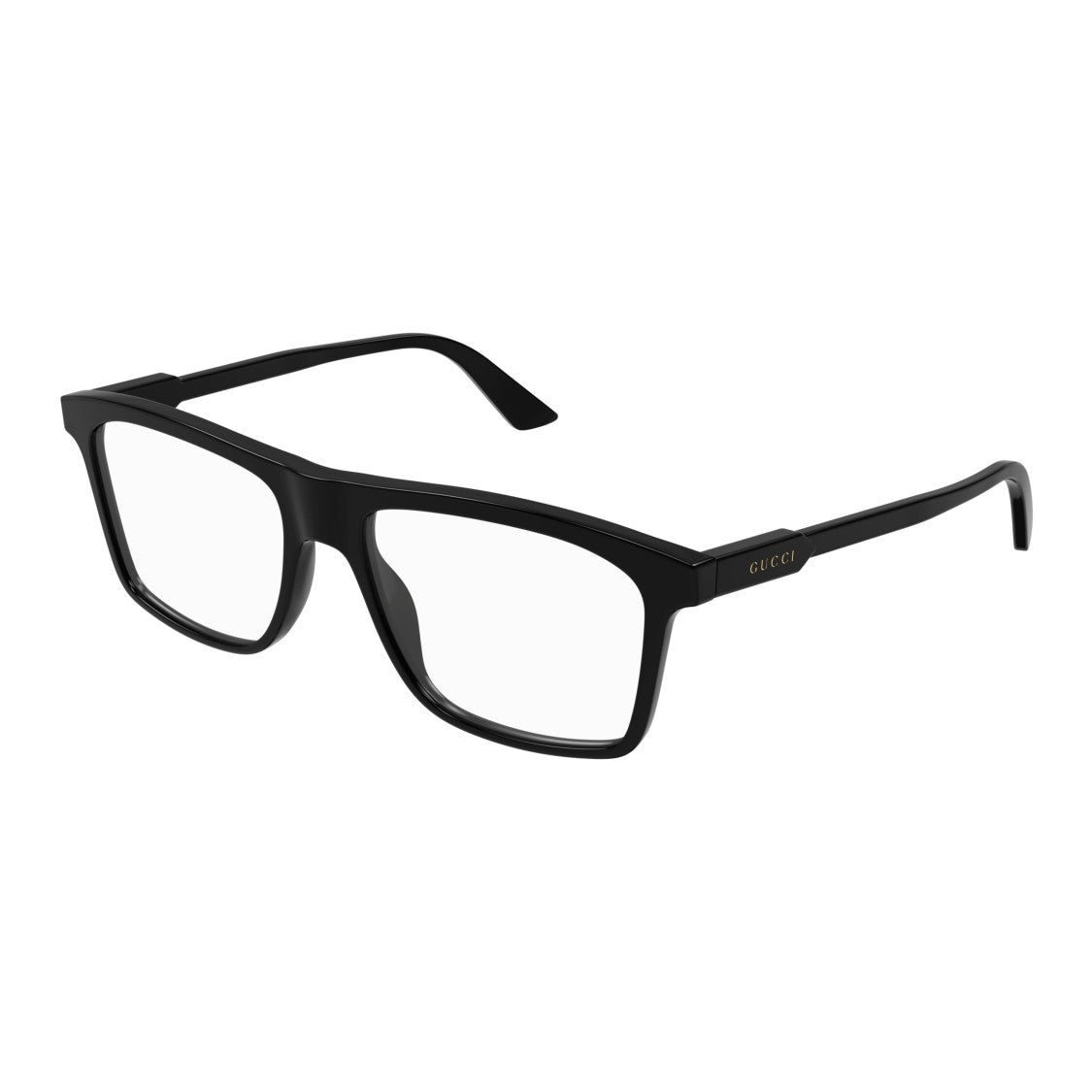 Gucci Gg1820o Bold Rectangular Frame Sunglasses With Metallic Accents