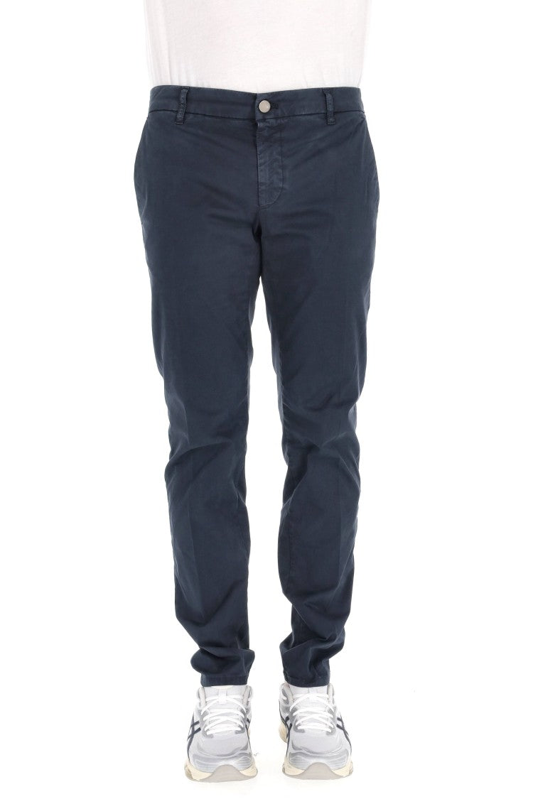 Pt Denim Cotton Twill Trousers
