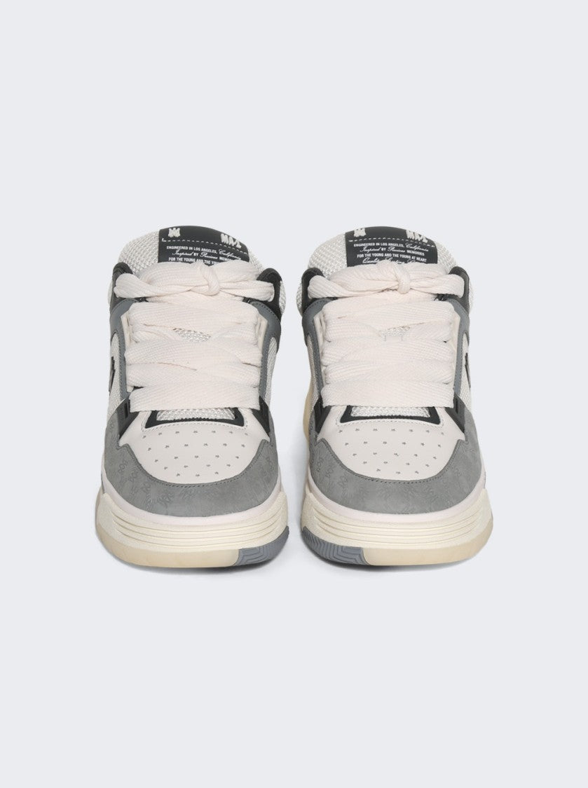Amiri Quad Debossed Nubuck Ma-1  Sneakers Grey