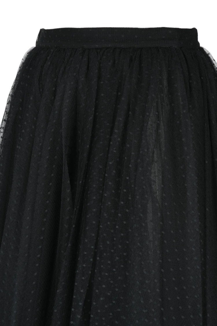 Elisabetta Franchi Tulle Skirt Black Polyester