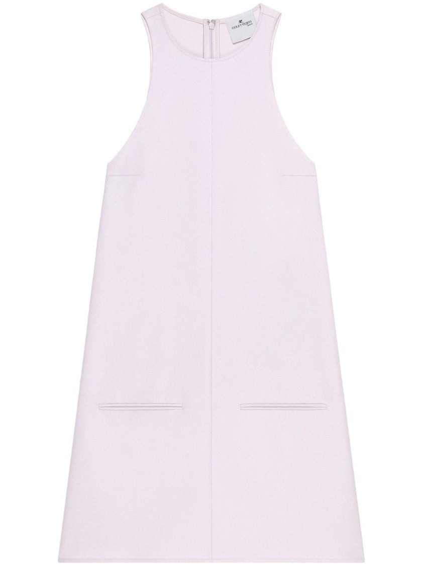 Courrèges Light Pink A-Line Mini Dress