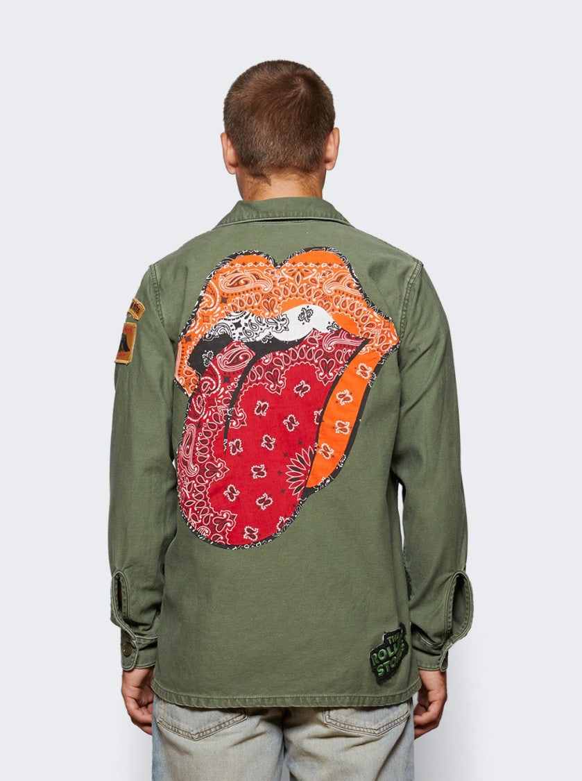 Madeworn Rolling Stone Jacket Faded Army