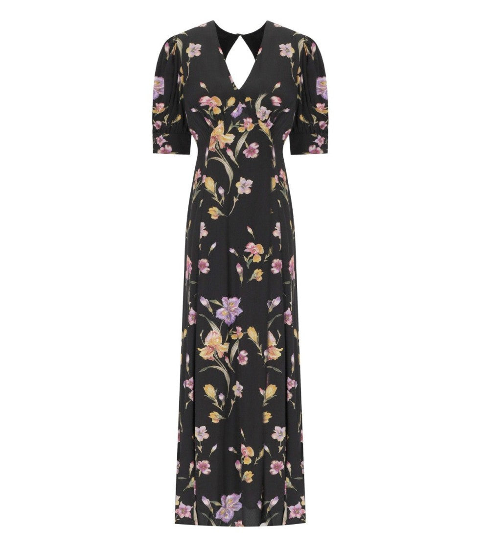 Twin-Set Black Floral Long Dress