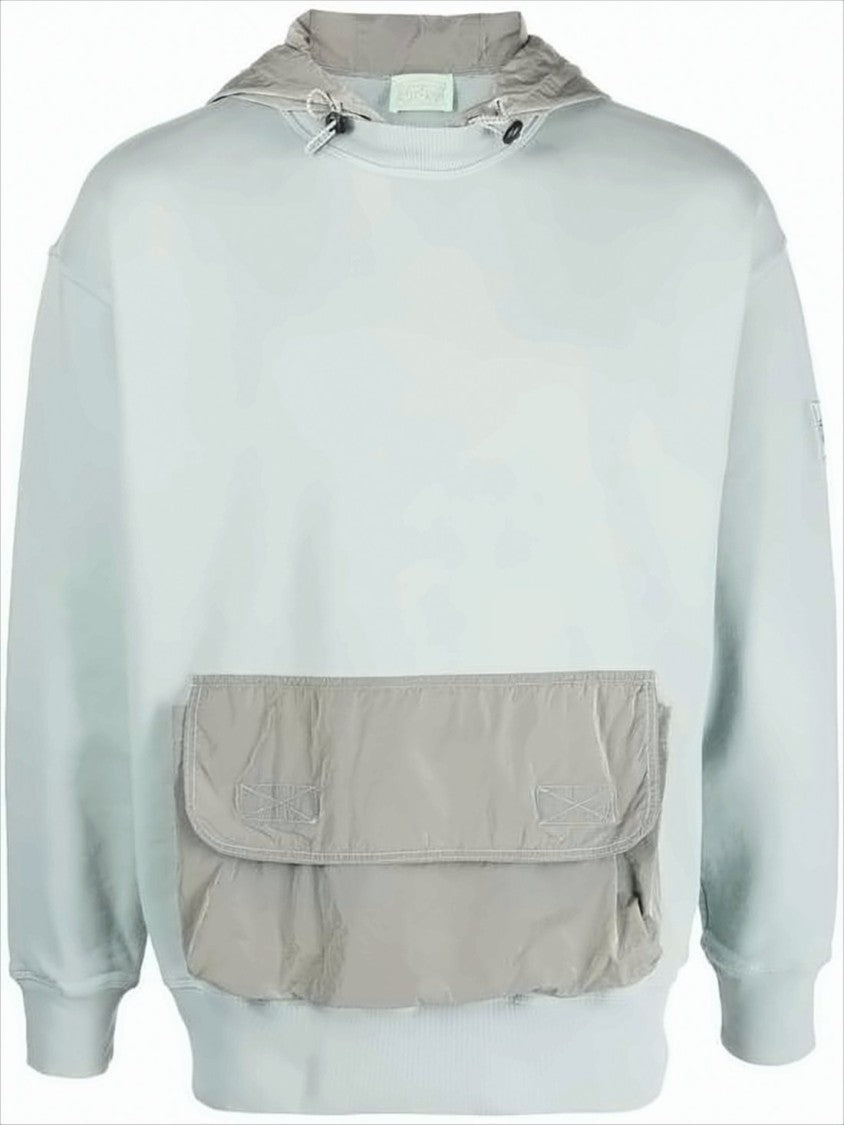 Aries Arise Light Blue Relaxed Fit Hoodie