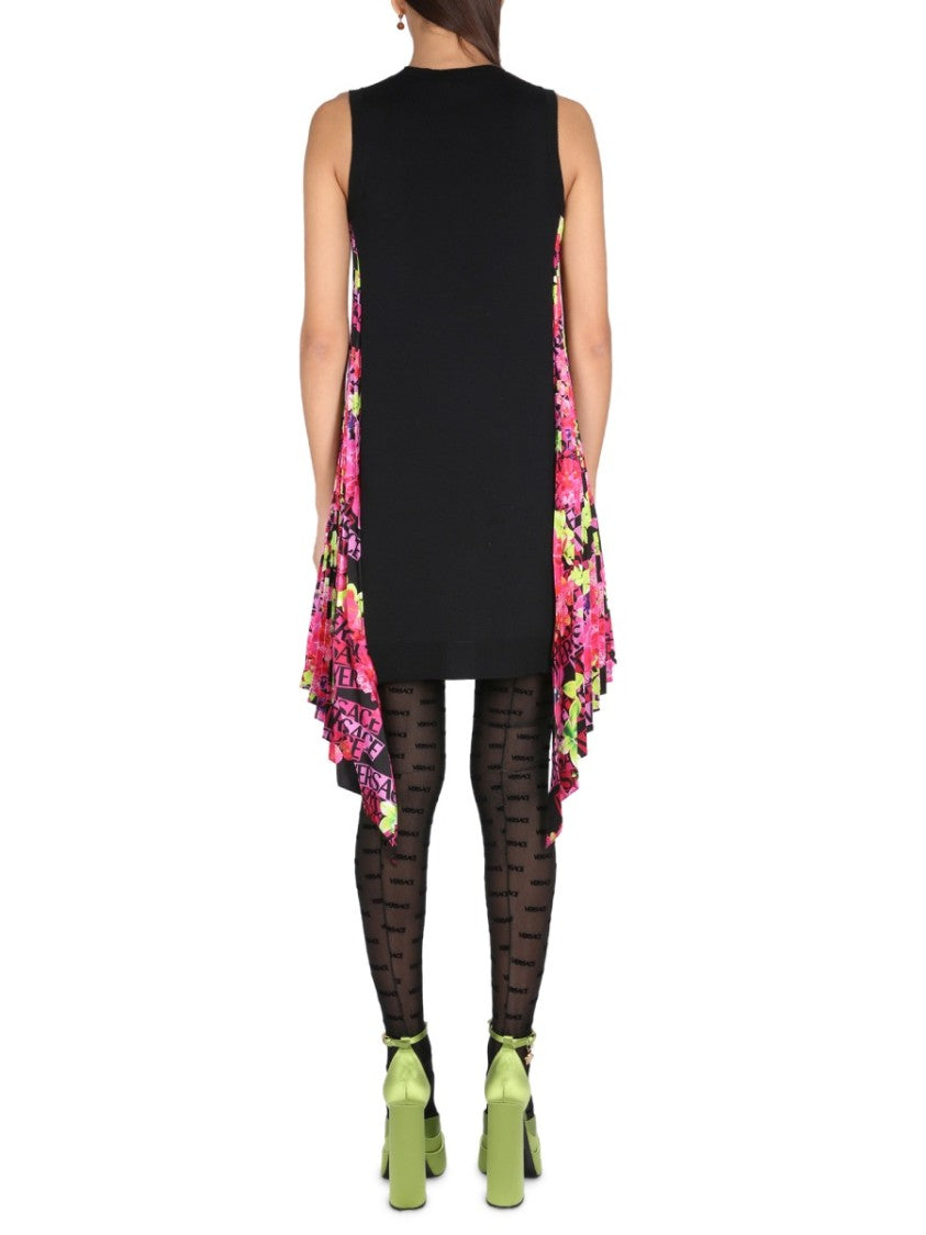 Versace Orchid Logo Dress