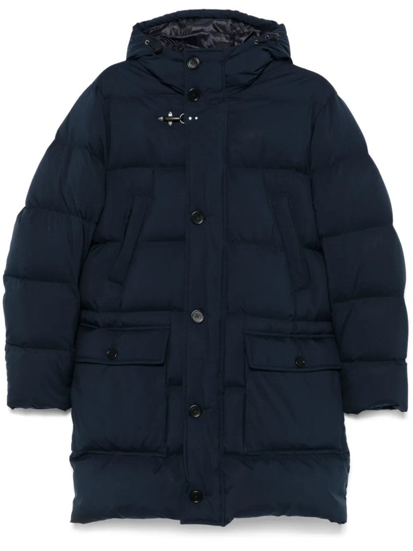Fay Blue Double-Front Padded Synthetic Down Jacket