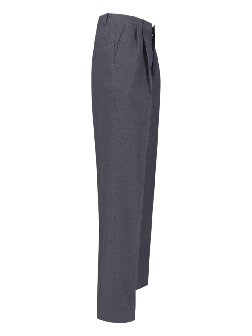 Jil Sander Tailored Wool Trousers – Grey
