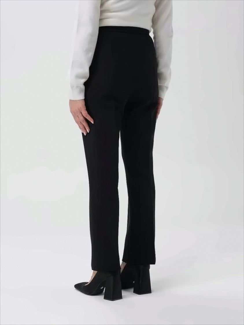 Max Mara Tailored Black Straight-Leg Pants With Minimalist Design