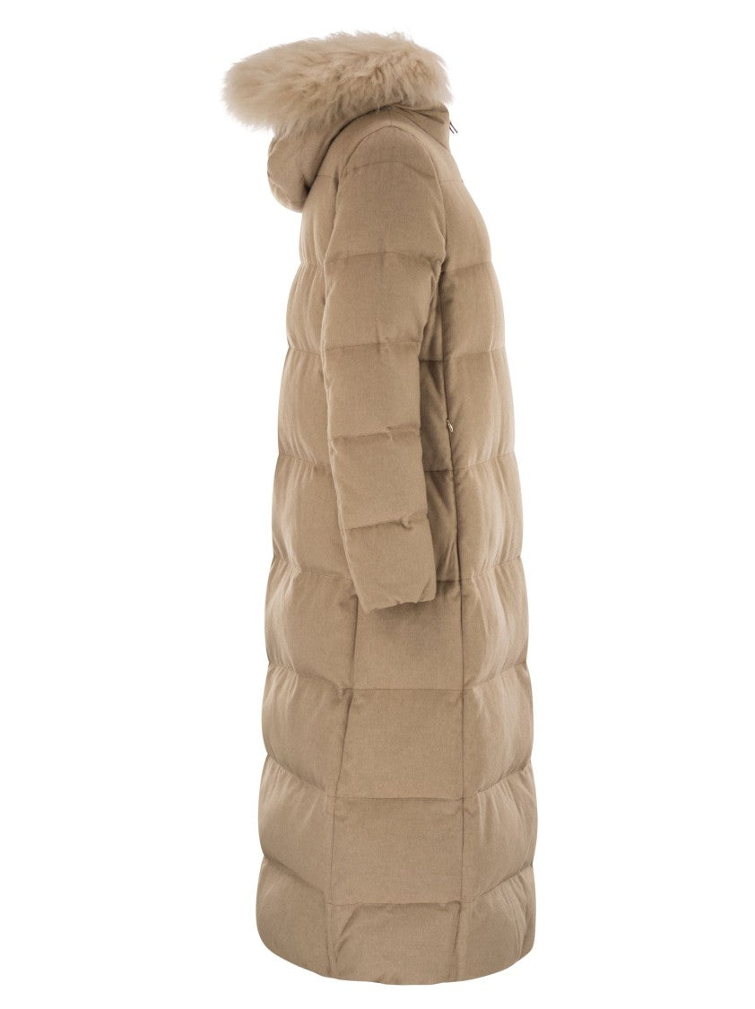 Herno Long Cashmere And Silk Coat