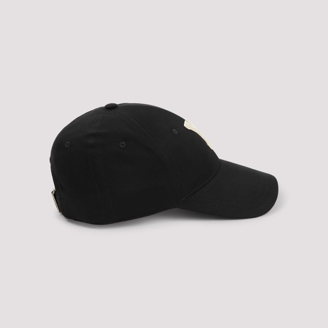 Saint Laurent Black Cotton Baseball Cap