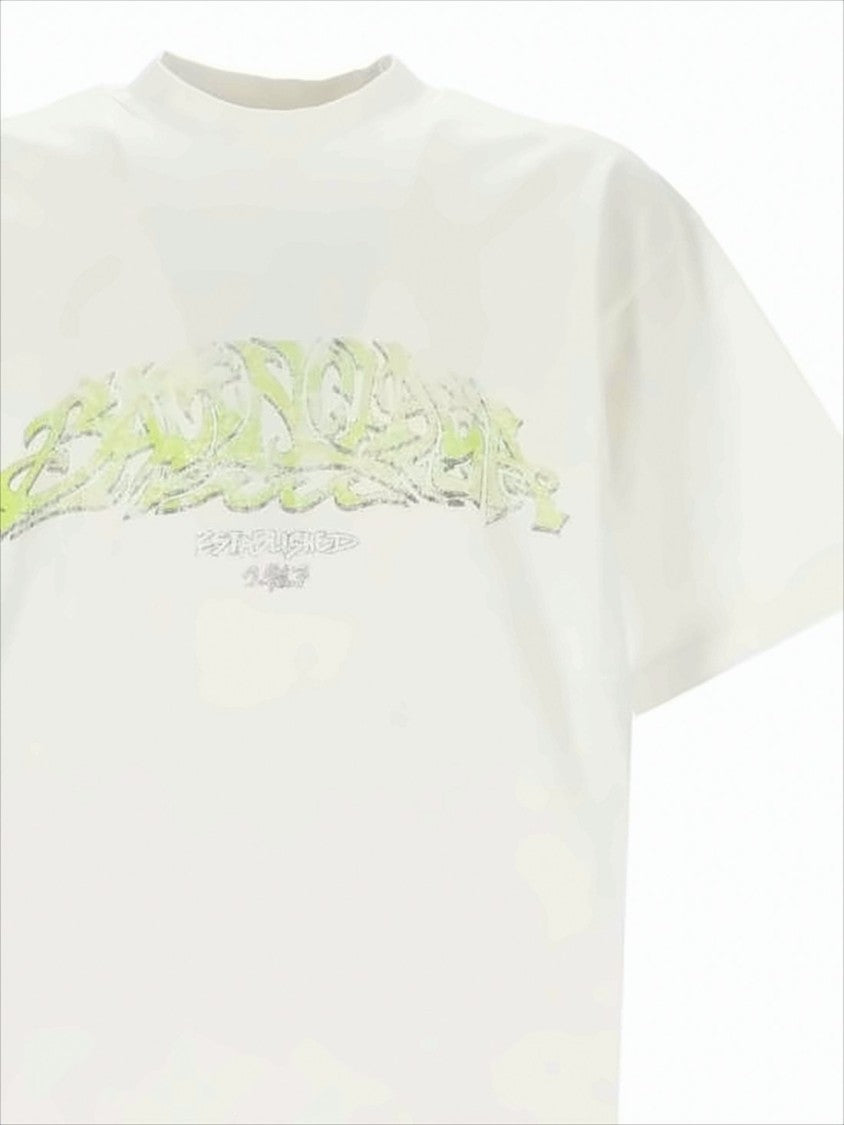Balenciaga Boxy-Cut White T-Shirt