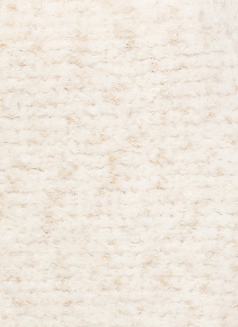 D. Exterior Ivory Wool And Alpaca Skirt