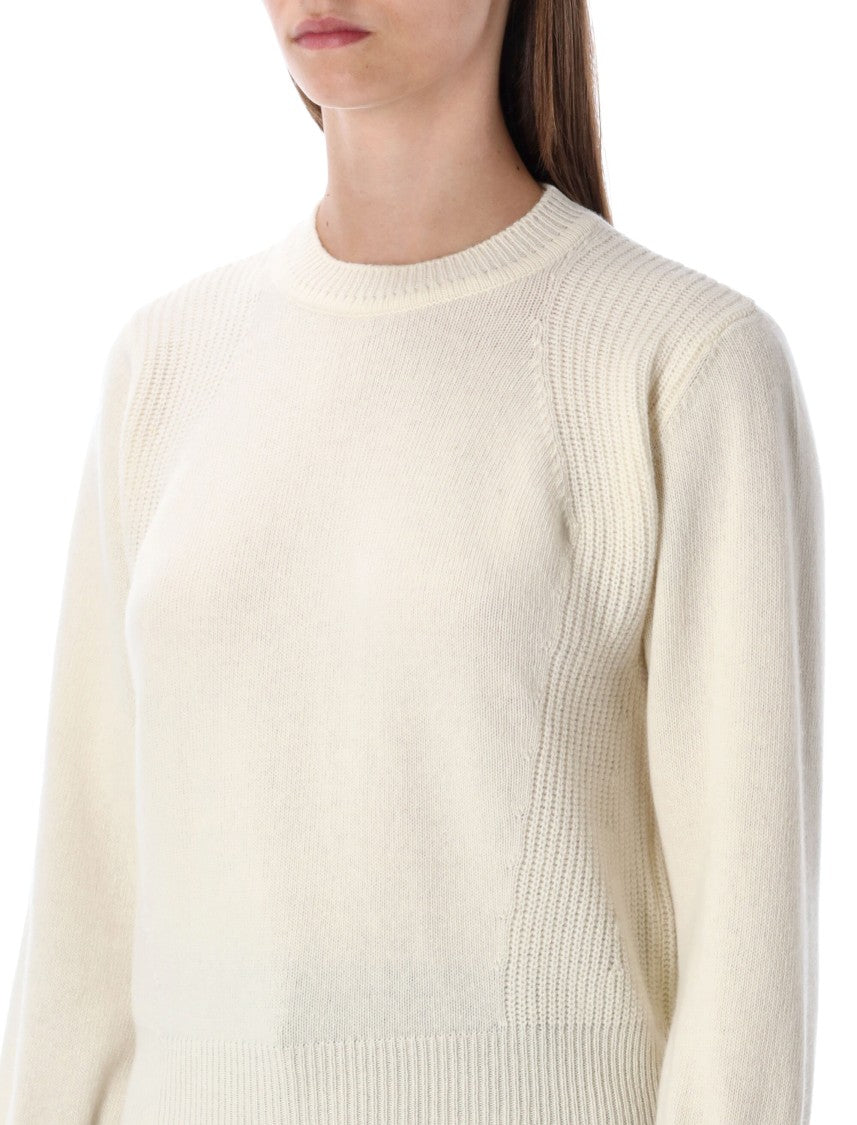 Sessùn Cropped Jumper In Stocking Stitch Knit