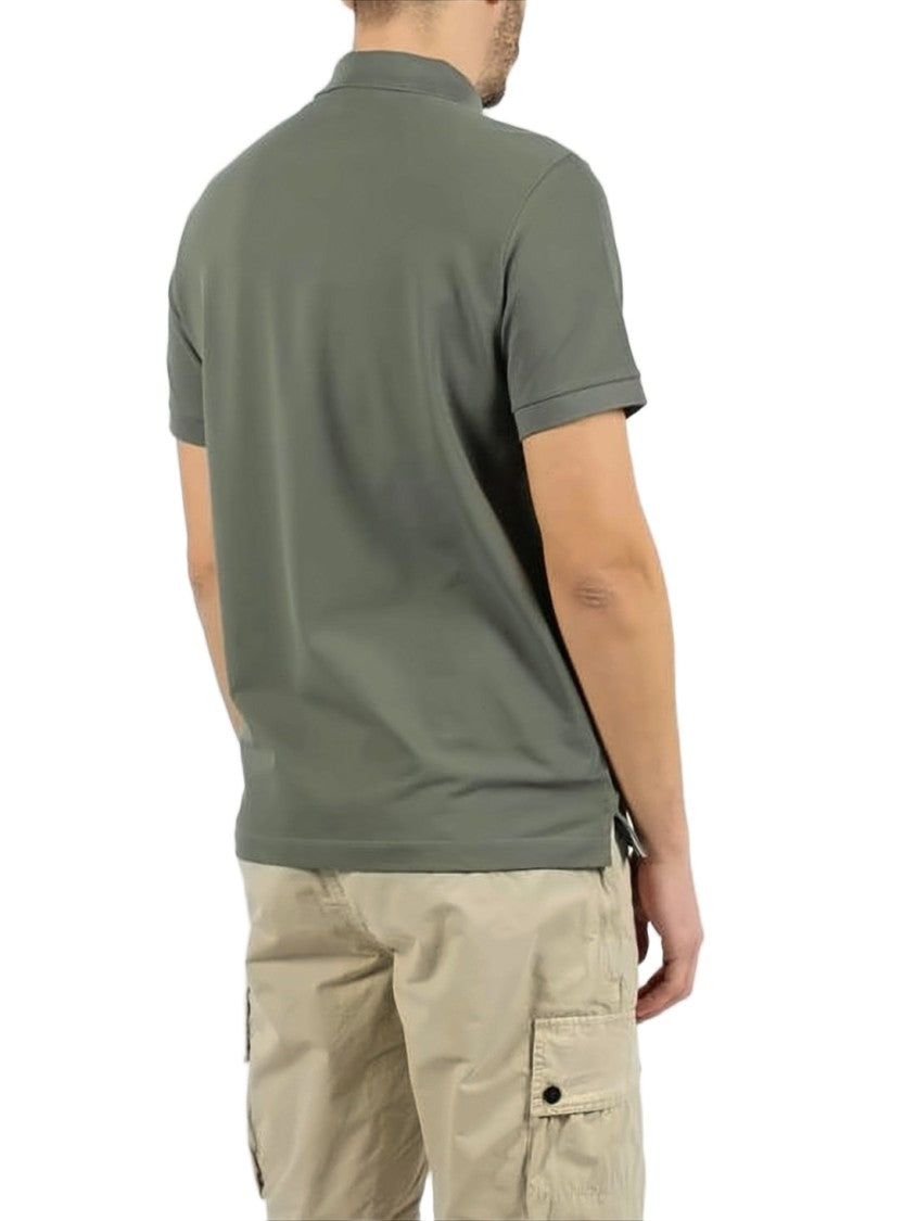 Stone Island Muted Green Fitted Polo Shirt