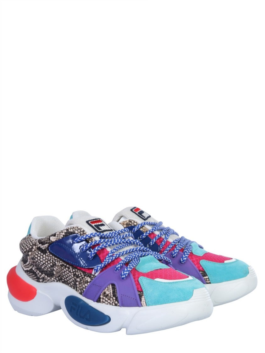 Fila Multi-Color Chunky Sneakers With Tubular Sole