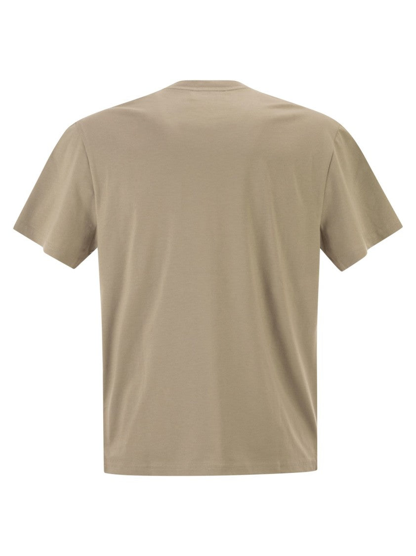 Hogan Contrasting Logo Print Cotton Jersey T-Shirt