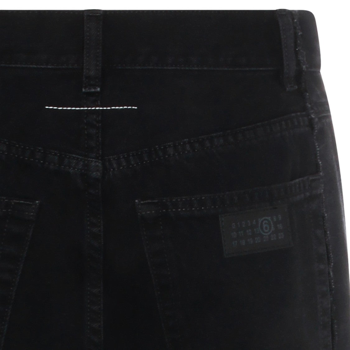 Mm6 By Maison Margiela Straight-Leg Black Jeans With Classic Five-Pocket Design