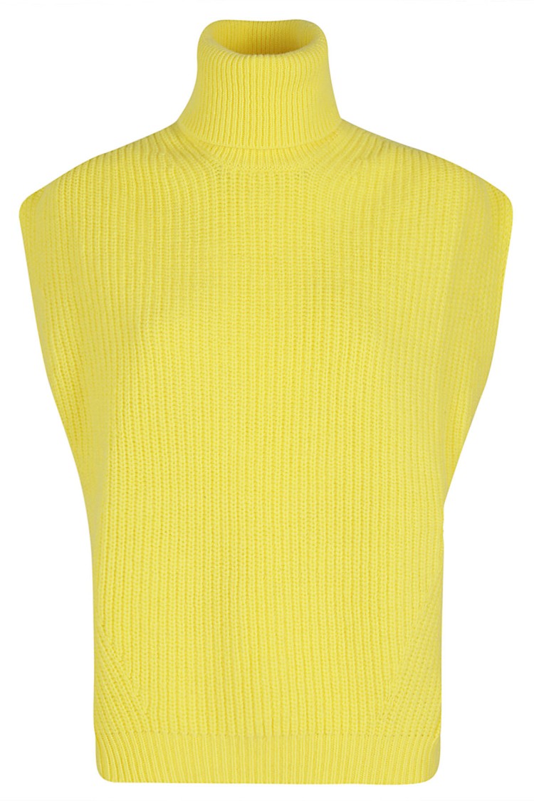 Department 5 Dusty Lemon Sleeveless High Neck Vest