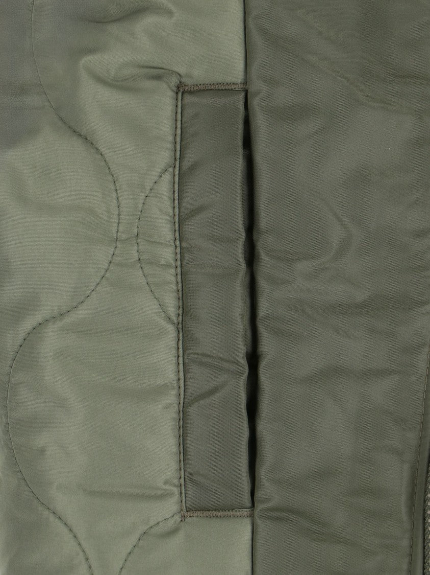 Entire Studios "Broad" Zip Bomber Jacket Green