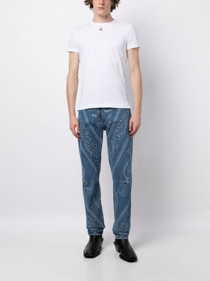 Vivienne Westwood Crisp White Organic Cotton Crew Neck T-Shirt