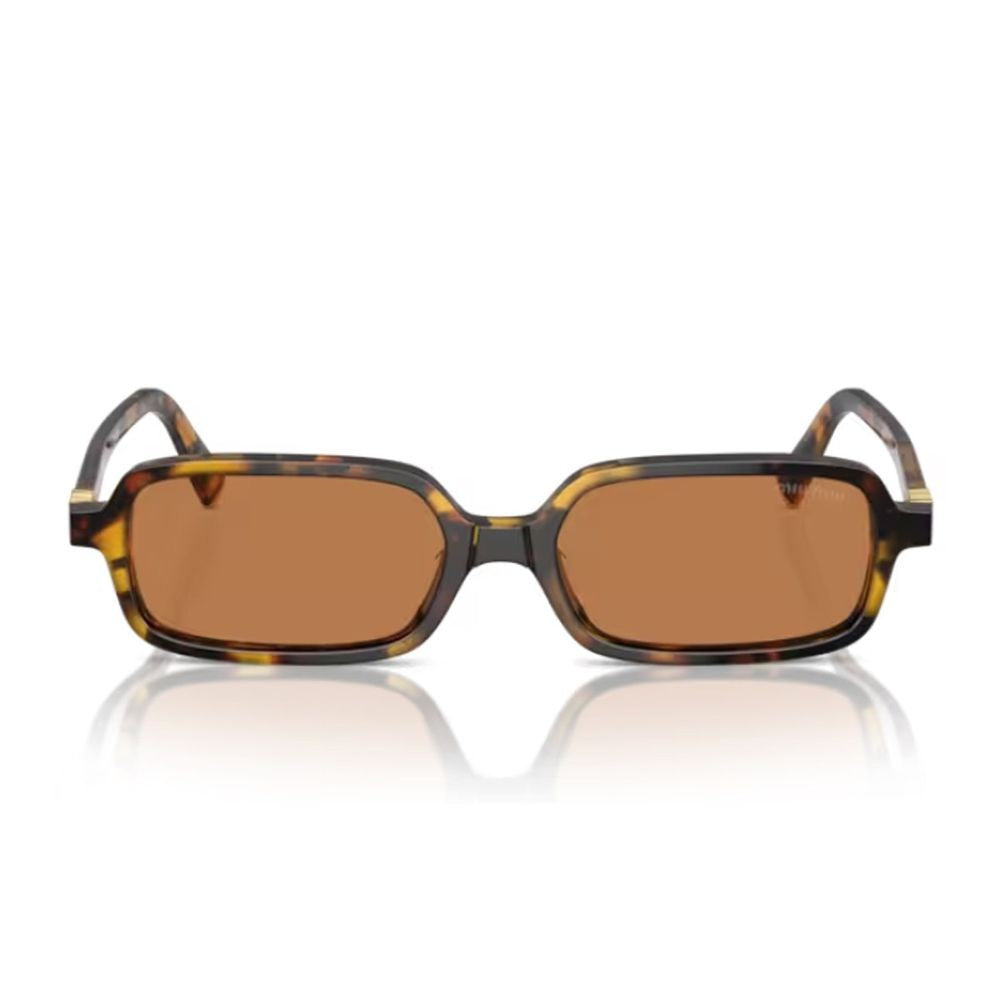 Miu Miu 0Mu 11Zs Miu Regard Rectangular Honey Havana Sunglasses