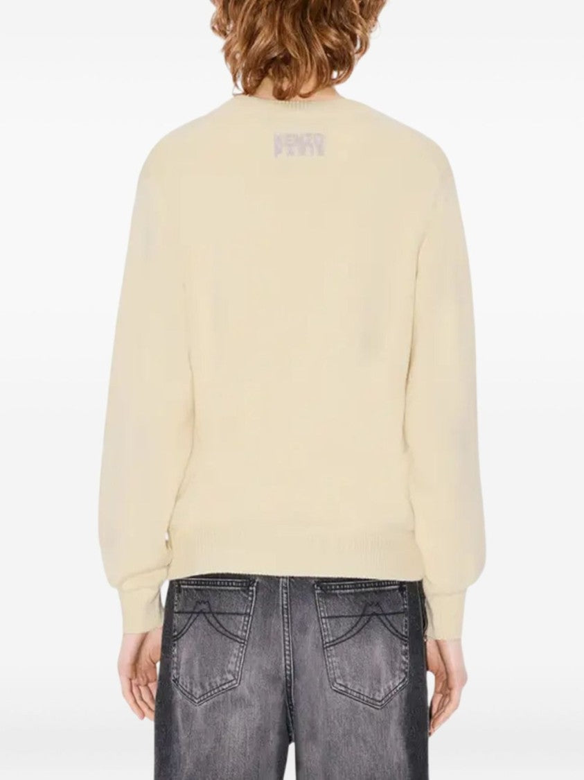 Kenzo Graphic Knit Sweater With Bold Tiger Motif