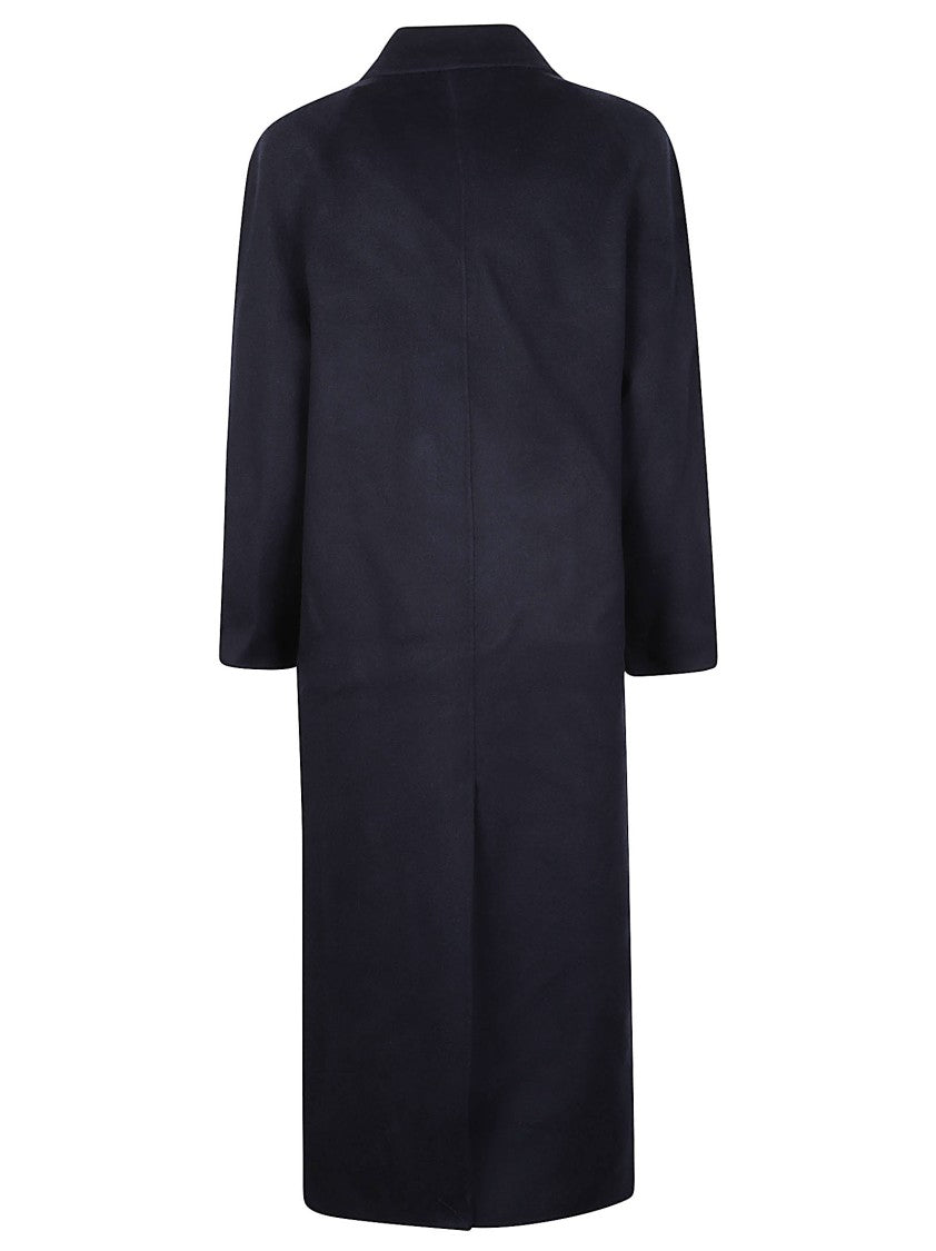 Loulou De Saison Irvin Double-Breasted Wool-Cashmere Long Coat