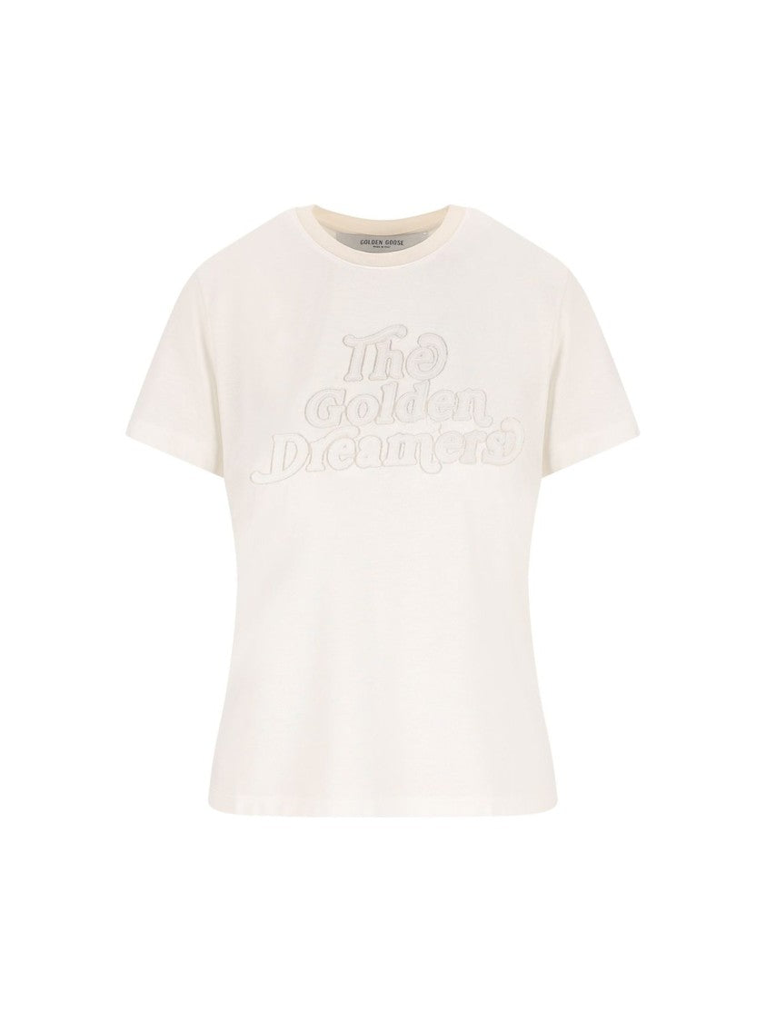 Golden Goose Slim Long T-Shirt With Burned Out Jersey