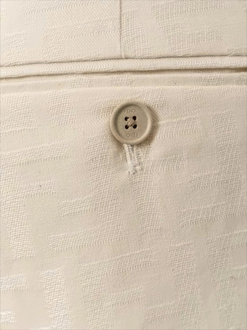 Fendi Tailored Neutrals Shorts With Pleated Design