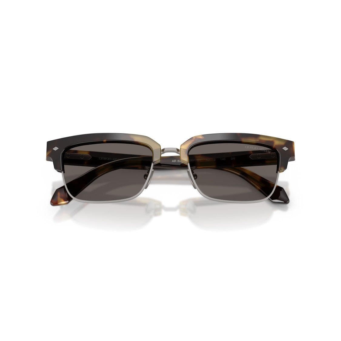 Giorgio Armani 0Ar8243 Classic Clubmaster Sunglasses With Tortoiseshell Acetate Frame