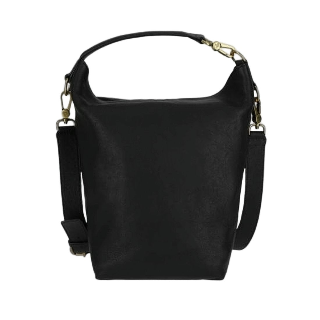 Vivienne Westwood Structured Black Polyurethane Crossbody Bag