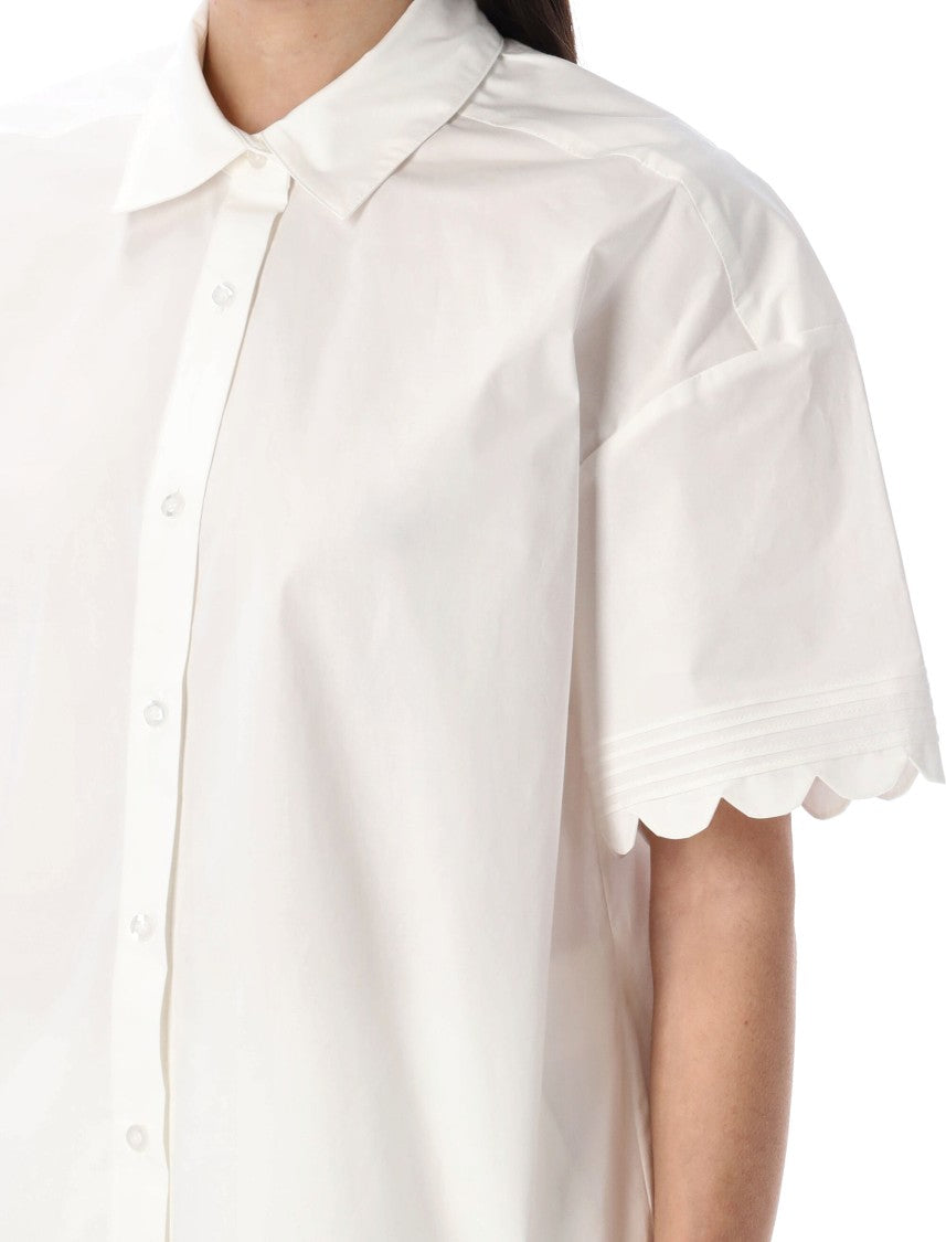 The Garment Cyprus Scallop-Edged Shirt With Relaxed Fit