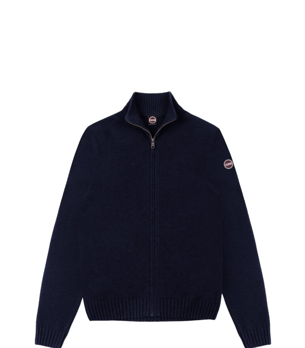 Colmar High Collar Full Zip Cashmere-Wool Pullover