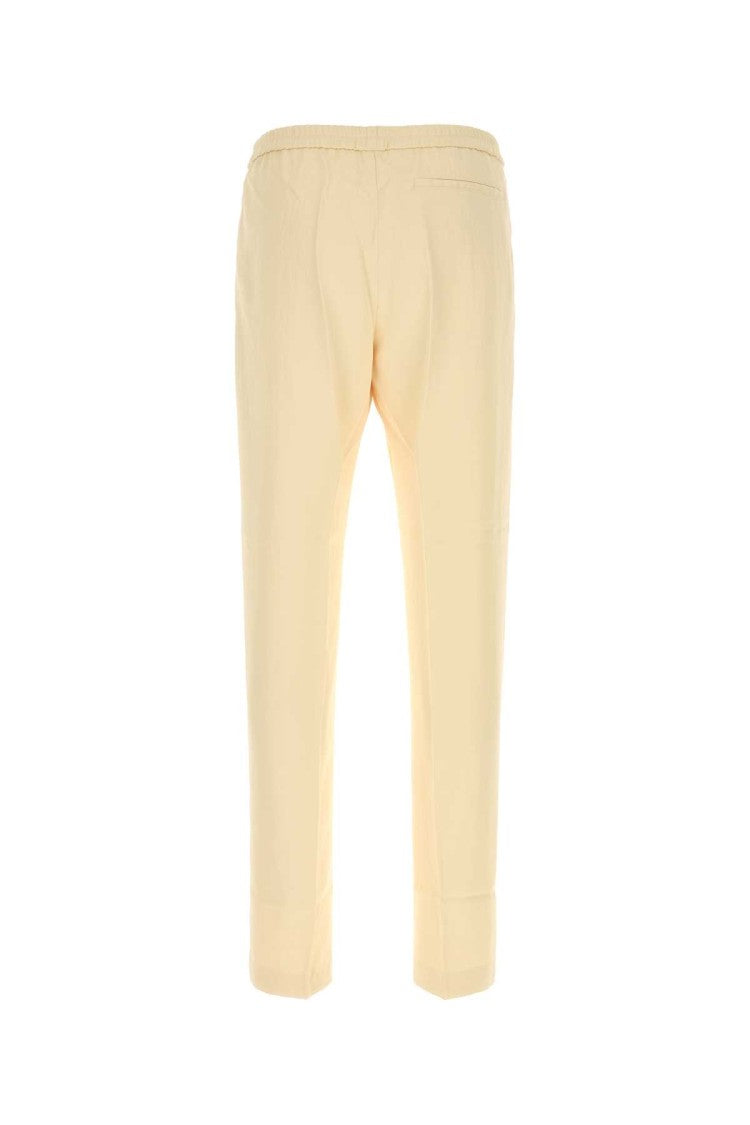 Dries Van Noten Pastel Yellow Jersey Pennams Pant